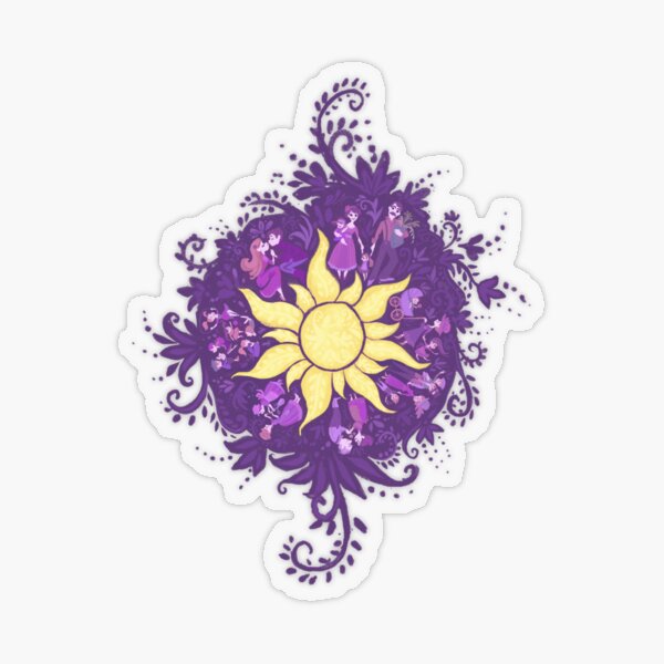 rapunzel sun stickers