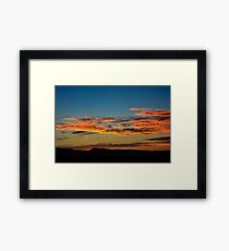 Holographic Sunset Gerahmtes Wandbild