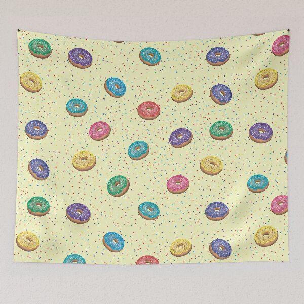 Item preview,  colorful donut pattern designed and sold by daisydebby.