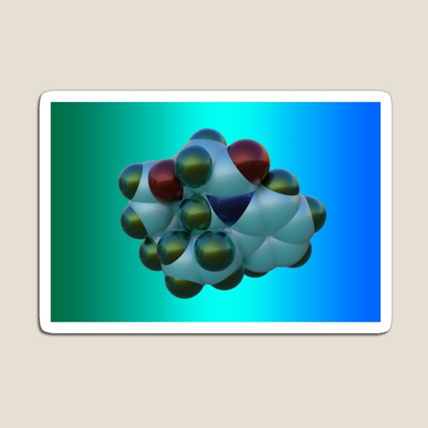Item preview, Molecular model of strychnine, a highly toxic plant alkaloid designed and sold by MarynaOlyak.