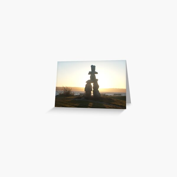 The lonely marker, Vancouver, Canada, 2007 Greeting Card