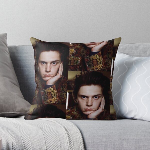 Evan Peters Throw Pillow