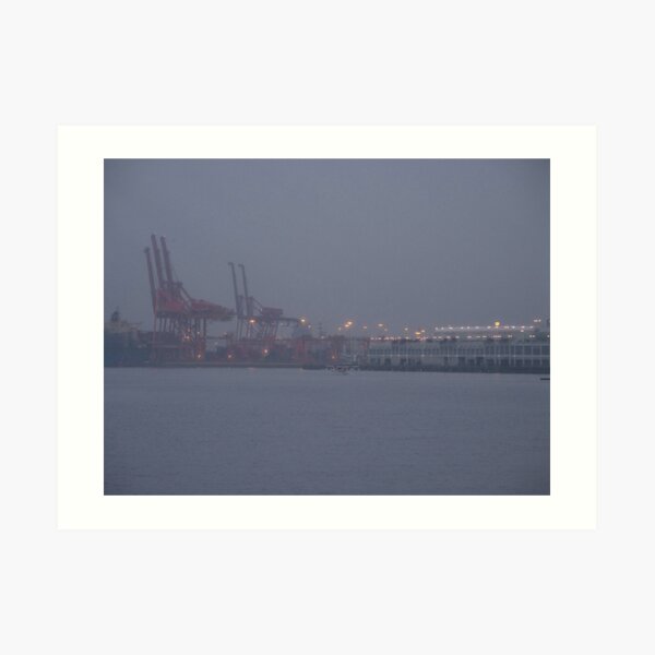 Coming to work in the fog, Vancouver, Canada, 2007 Art Print
