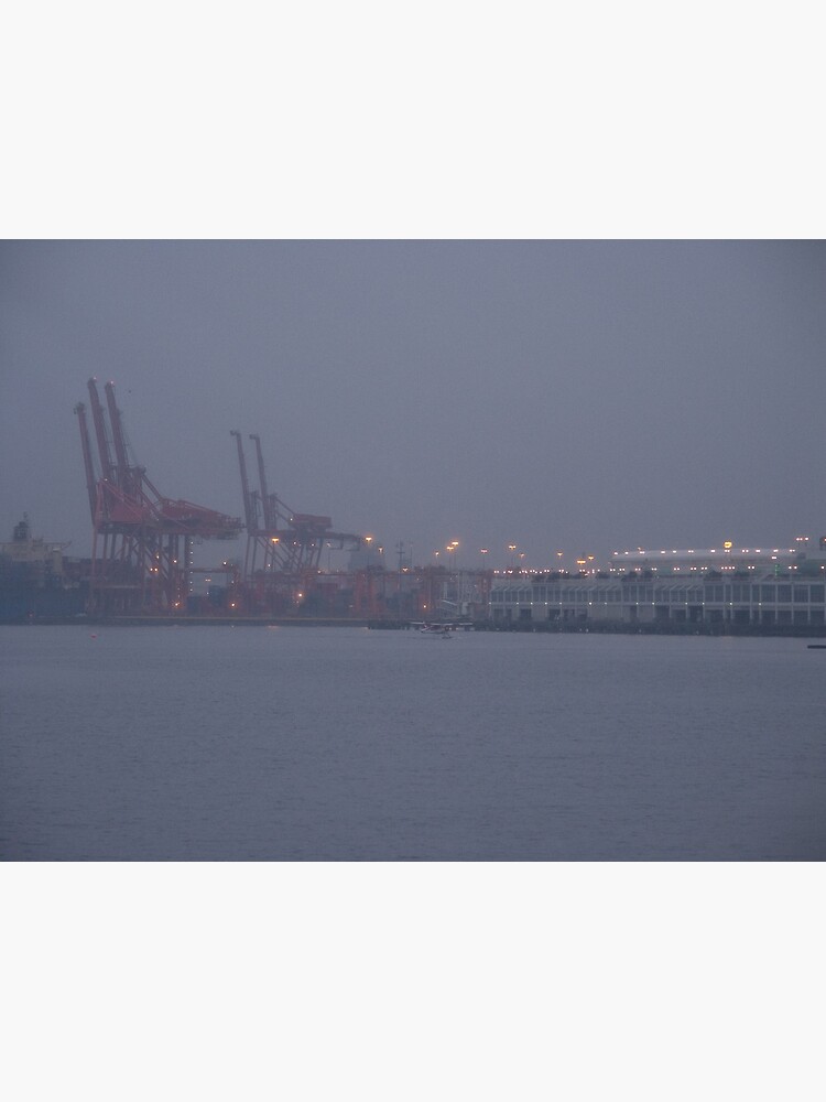Thumbnail 7 of 7, Framed Art Print, Coming to work in the fog, Vancouver, Canada, 2007 designed and sold by chrisculy.