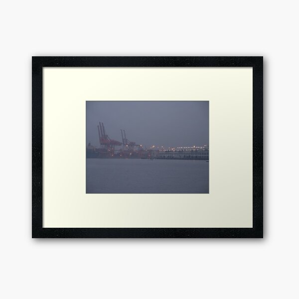Coming to work in the fog, Vancouver, Canada, 2007 Framed Art Print