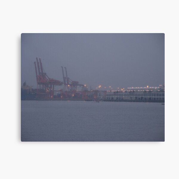 Coming to work in the fog, Vancouver, Canada, 2007 Canvas Print