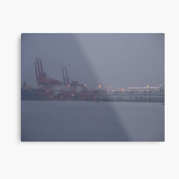 Coming to work in the fog, Vancouver, Canada, 2007 Metal Print