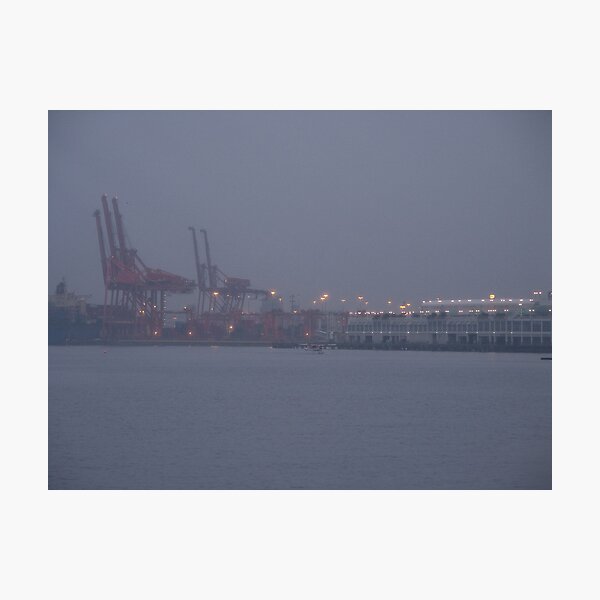 Coming to work in the fog, Vancouver, Canada, 2007 Photographic Print