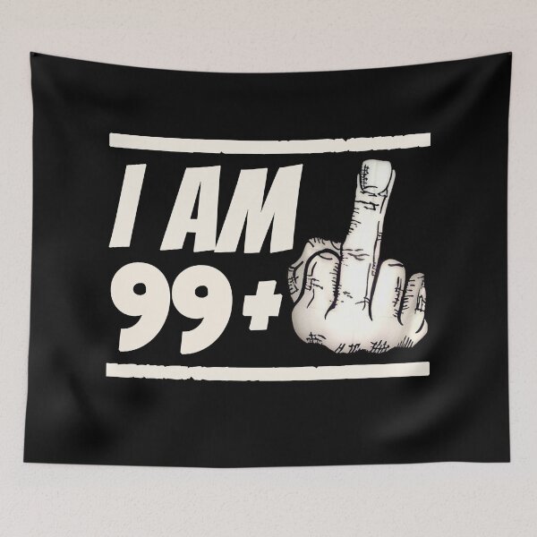 Item preview, Milestone 100th Birthday - Gag Bday Joke Gift Idea: 99+1 designed and sold by trendo.