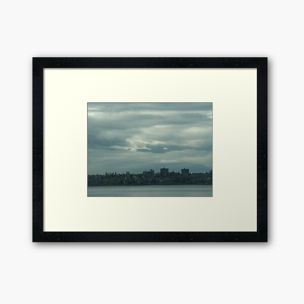 "Light, gray", Vancouver, Canada, 2007 Framed Art Print