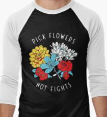 Blumen-Shirt Baseballshirt für Männer