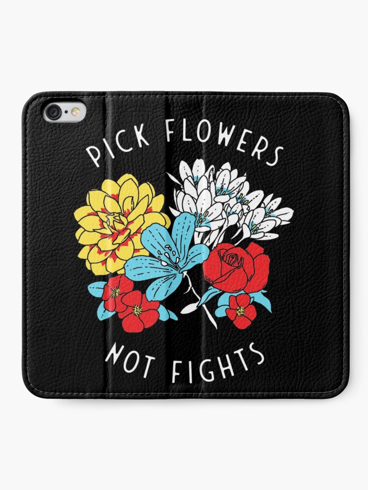 Alternate view of Flowers iPhone Wallet