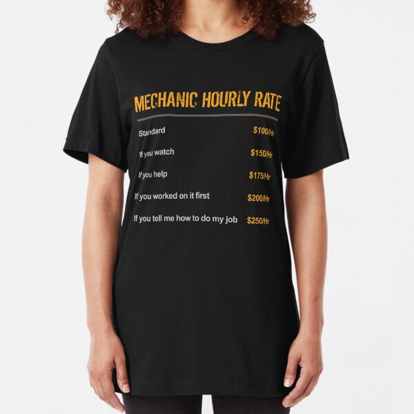 Ingénieur du travail taux Hommes Drôles T Shirt-Cadeau Pour Père Fête Des Pères Mu