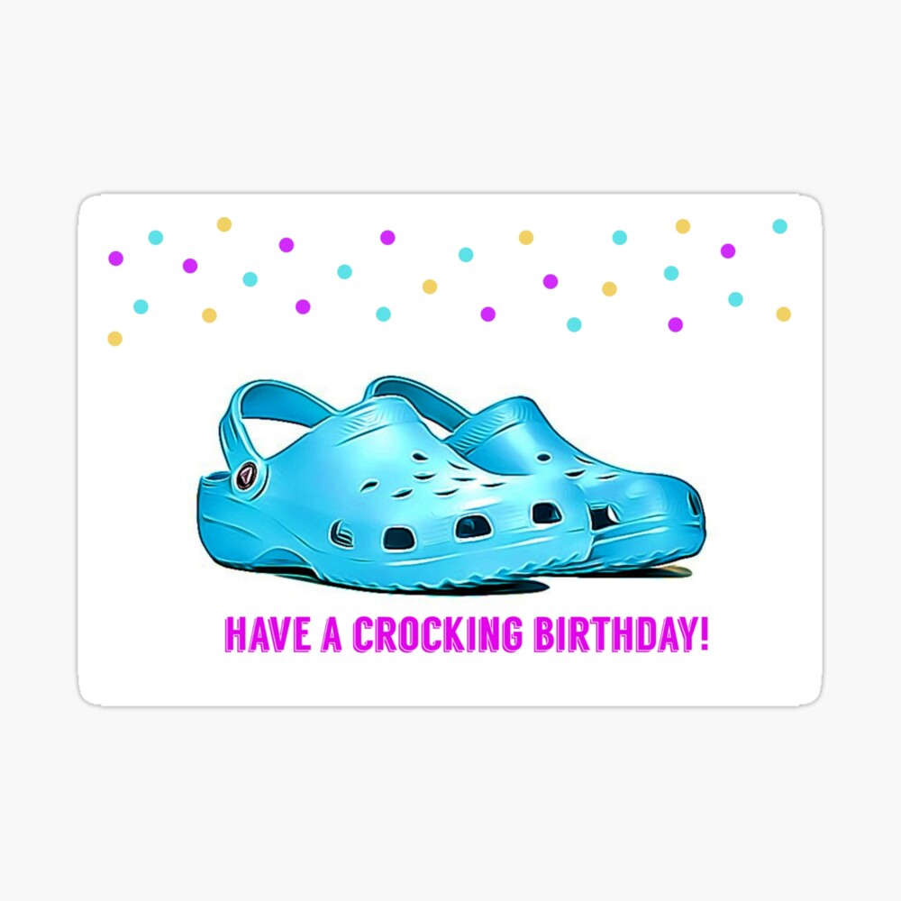Funny birthday card, sticker, mug, Have a crocking birthday, Puns, Banter,  Jokes, Memes