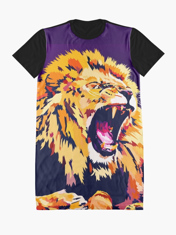 Alternate view of Lion Roar Graphic T-Shirt Dress