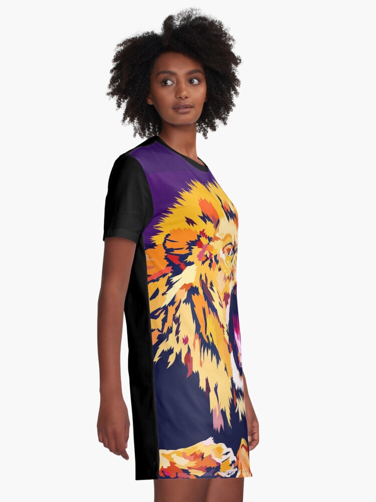Alternate view of Lion Roar Graphic T-Shirt Dress