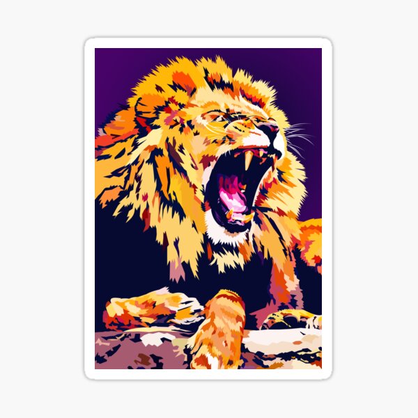 Lion Roar Sticker