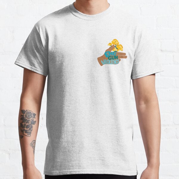 END GUN VIOLENCE - Hand with Flowers Activism Illustration Classic T-Shirt