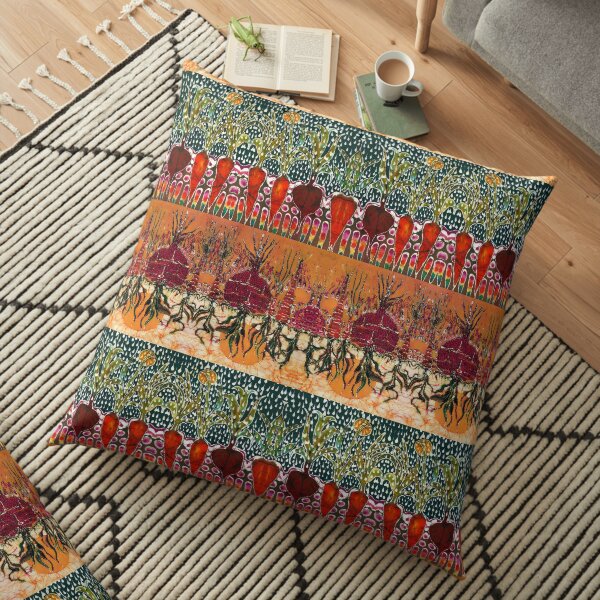 Sun and Rain Garden Floor Pillow