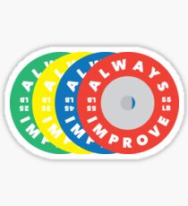 ALWAYS IMPROVE Weight Plates Sticker