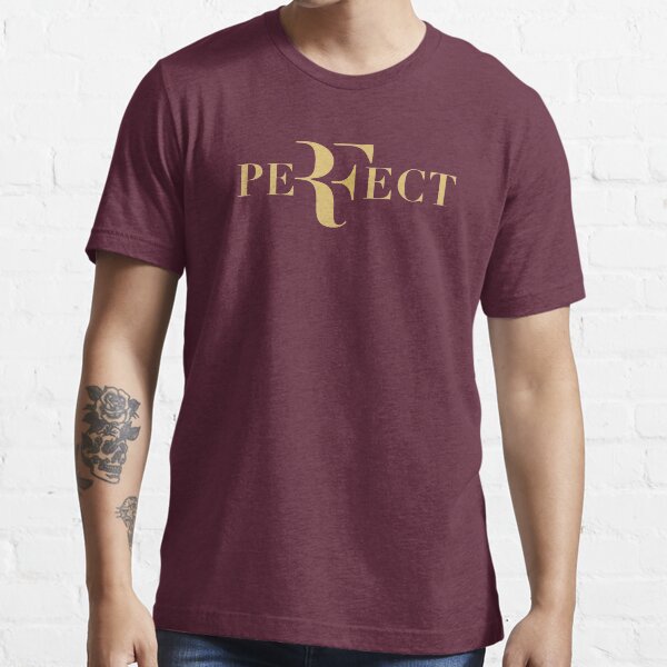 Logotipo de Roger federer gold perfecto Camiseta esencial