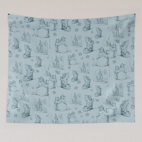 Item preview, Cute little dog and cat pattern design designed and sold by Vintage Designs +.