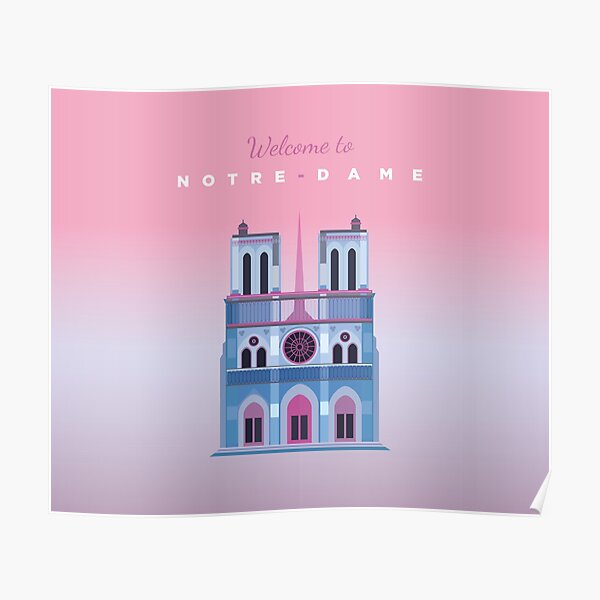 Paris Notre Dame Poster