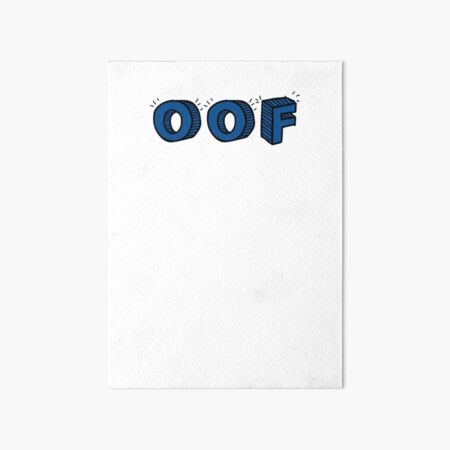 Oof Gang Art Board Prints Redbubble - roblox id crab rave oof robux get