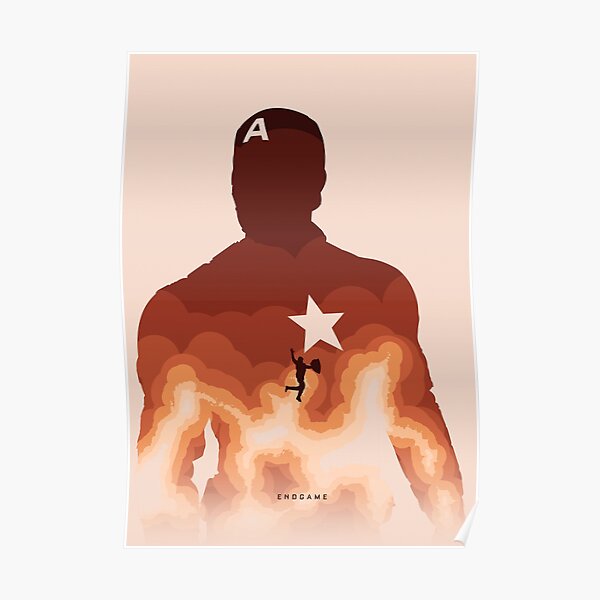 Fin de partie: l'affiche du soldat américain (Orange) Poster