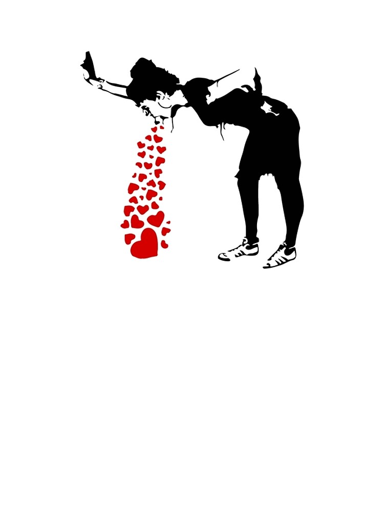 Lovesick - Banksy, Streetart Street Art, Grafitti, Artwork, Design For Men, Women, Kids by clothorama