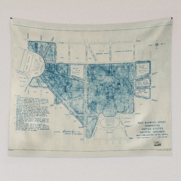 Item preview, United States Capitol Grounds Map (1946) designed and sold by allhistory.