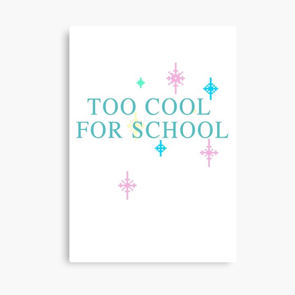 Item preview, too school for cool designed and sold by DataDumb.