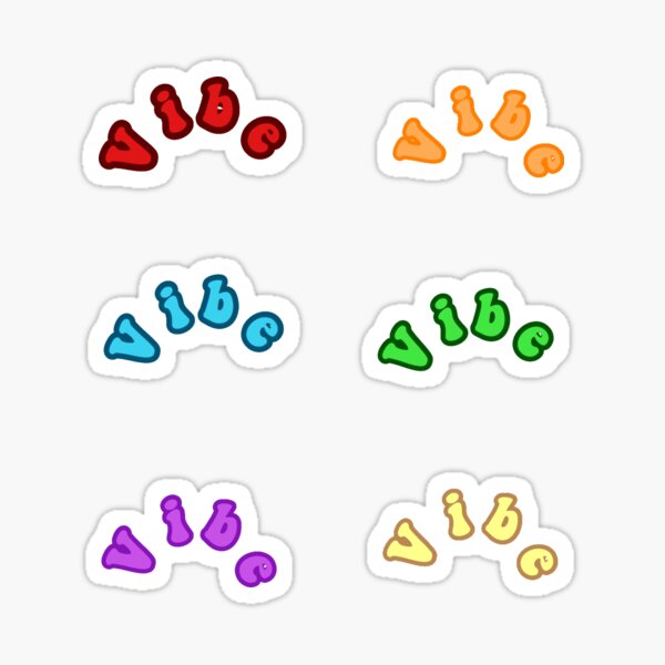 "Vibe sticker pack" Sticker for Sale by MAIRJ | Redbubble