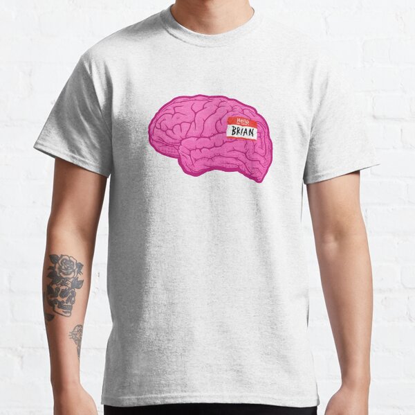 Vista previa del artículo con la obra «Brian Brain», diseñado y vendido por GubbyDesign.