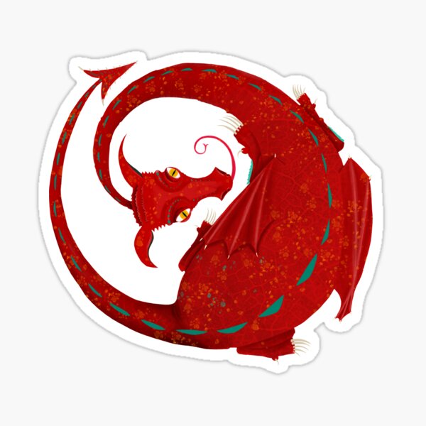 Item preview, Mythical norse fantasy dragon art designed and sold by FlossyNics.