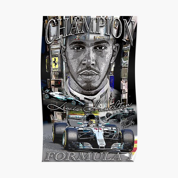 Affiche "trophée" de Lewis Hamilton Poster