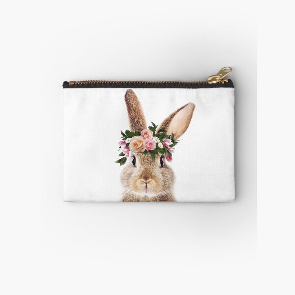 Item preview,  Baby Rabbit With Flower Crown, Baby Animals Art Print by Synplus designed and sold by synplus.