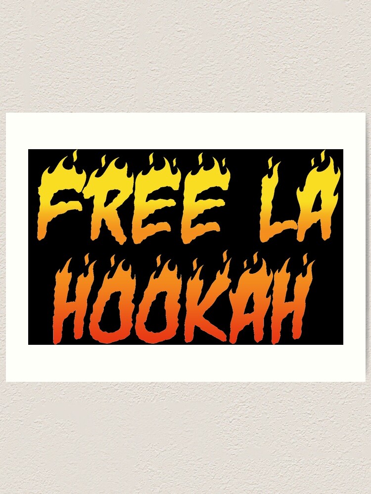 "Free La Hookah Bad Bunny" Art Print for Sale by kl0k Redbubble