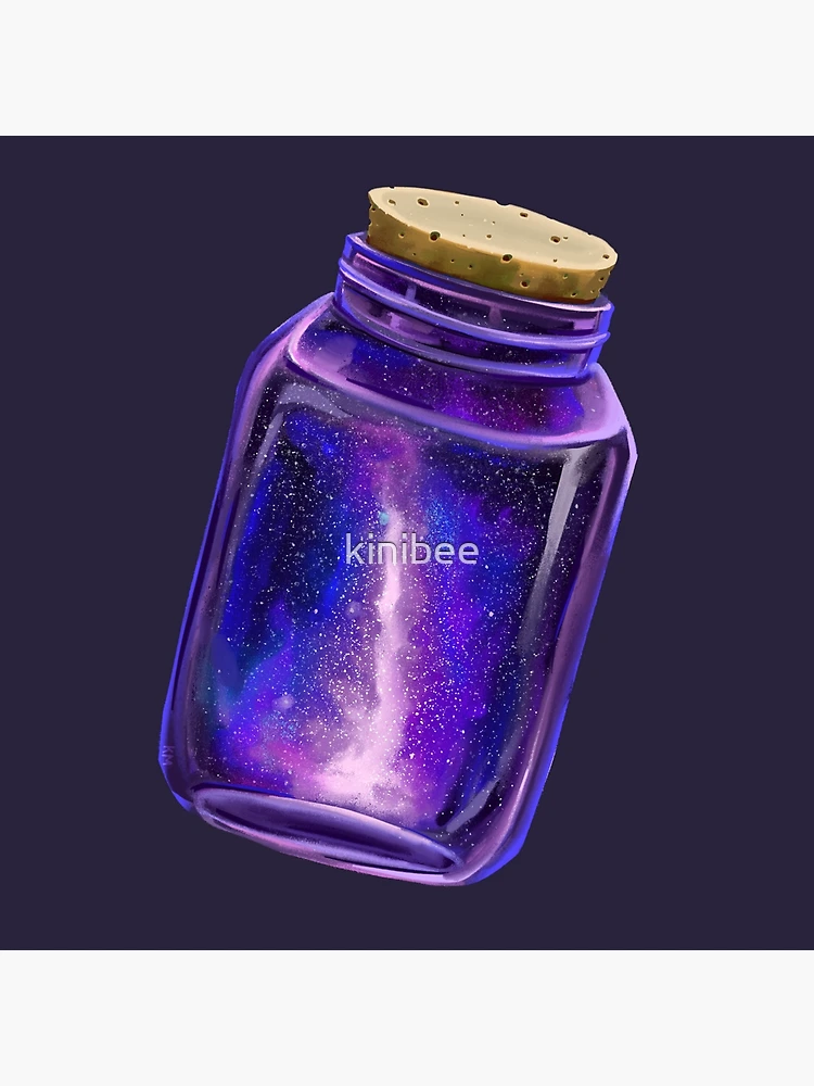 Galaxy in a Jar Sticker for Sale by artolxxvia