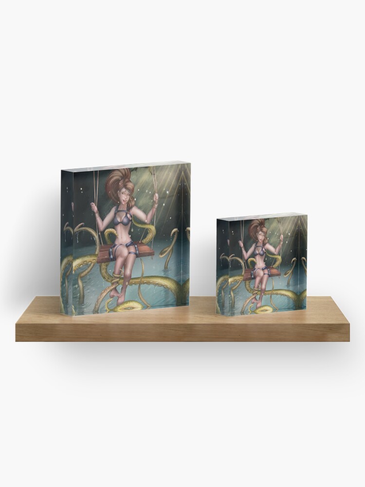 Alternate view of Tickling Tentacles Acrylic Block