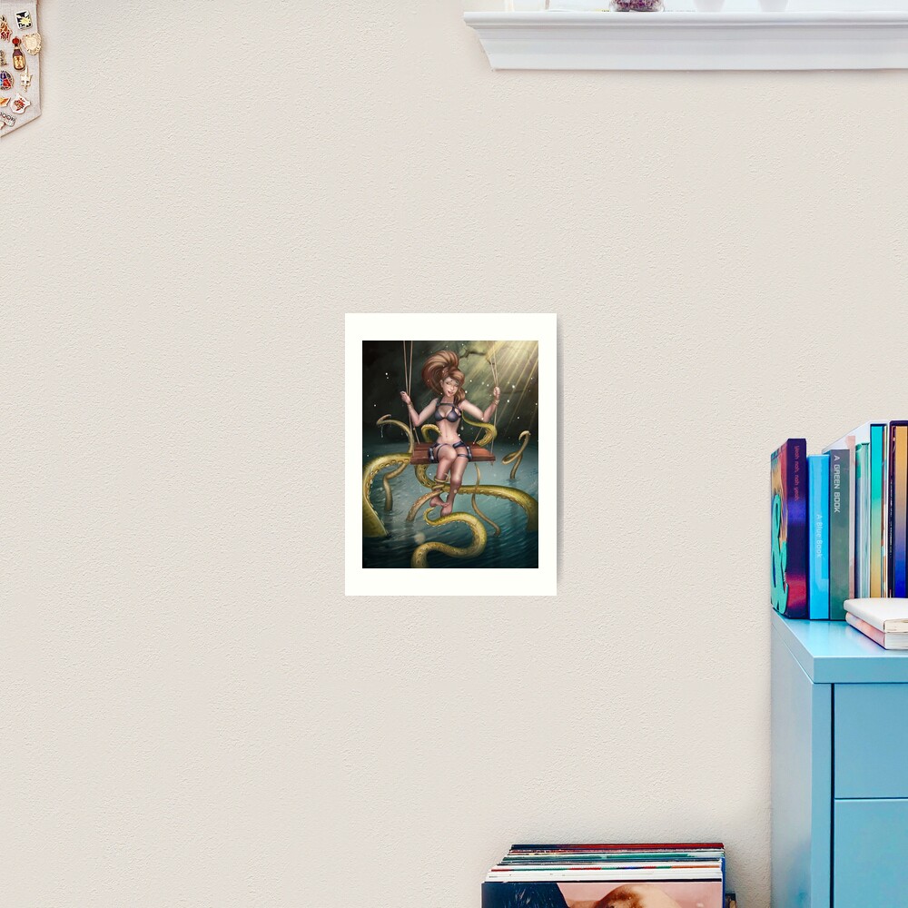Tickling Tentacles Art Print