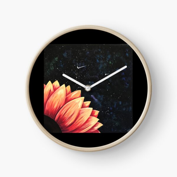 Space Sunflower Wall Clock Clock