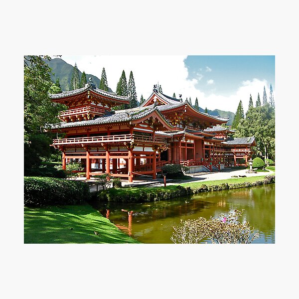 Peace and Serenity, Byodo In Temple, Hawaii Photographic Print