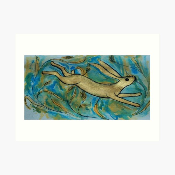 Harvest Hare Art Print