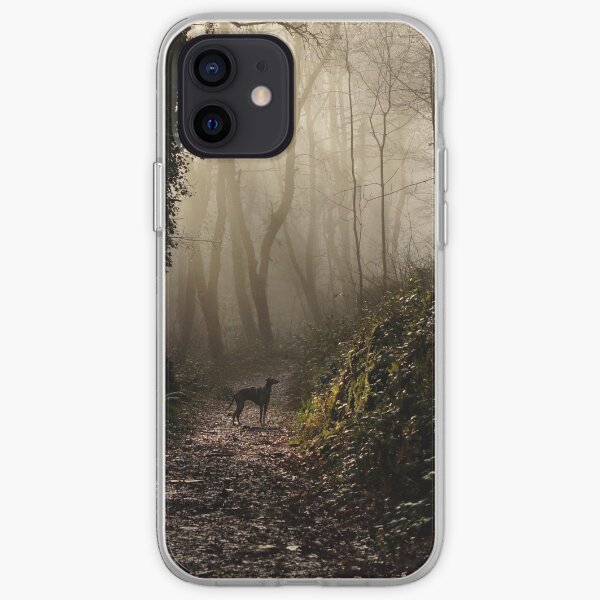 Lurcher in the mist iPhone Soft Case