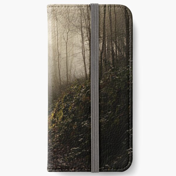 Lurcher in the mist iPhone Wallet
