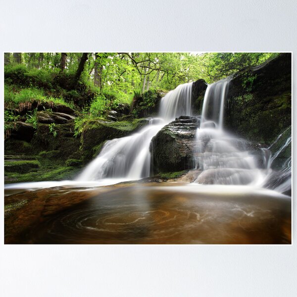 Waterfall at the Black Spout Pitlochry Scotland Poster