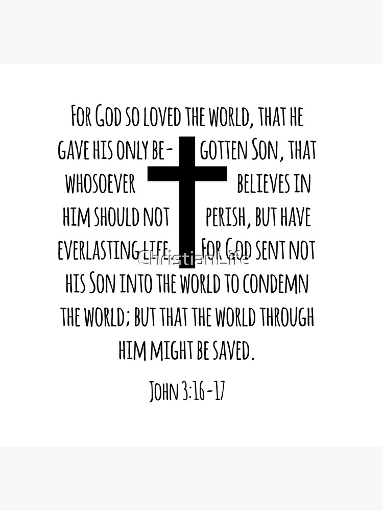John 3:16 - For God So Loved The World {Tote Bag} John 3:16 - For God So Loved The World {Tote Bag}