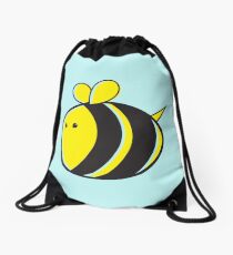 Cute little bumble fat bee Drawstring Bag