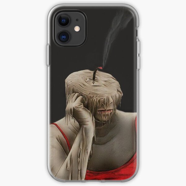 Candle Face (Color Pencil Drawing) iPhone Soft Case